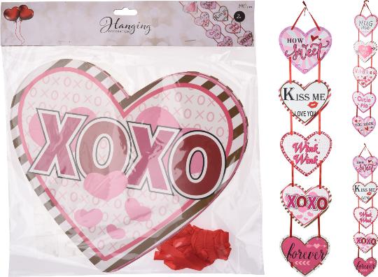 VALENTI SZÍV GIRLAND X2 140CM 053751