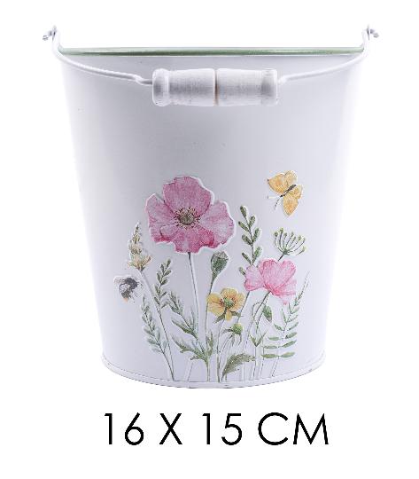 BÁDOG VÖDÖR 16X15CM PIPACSOS 080964