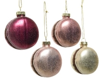 KARÁCSONYI FENYŐFA DÍSZ MACARON 6,5CM 120451