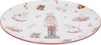 KARÁCSONYI KERÁMIA TÁNYÉR 27CM DIÓTÖRŐS 989613