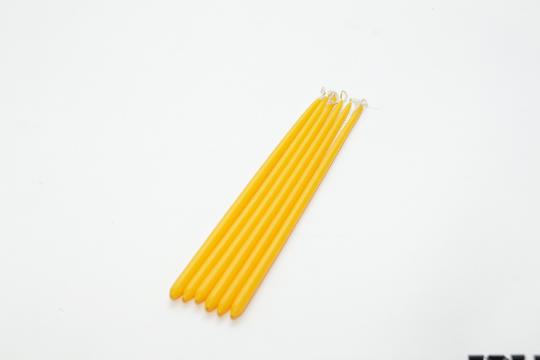 GYERTYA CERUZA VÉKONY X6 SÁRGA