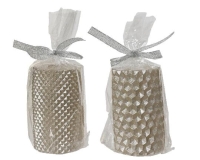 GYERTYA HENGER 6,5X10CM CHAMPAGNE MIX 207639