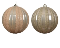 KARÁCSONYI GÖMB 20CM GLITTERES PEARL 027128