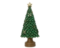 KARÁCSONYI FENYŐFA POLY GLITT.23CM GREEN 703111