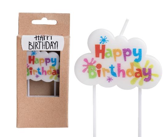 GYERTYA FELHŐ HAPPY BIRTHDAY 497375