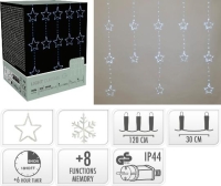 KARÁCSONYI ÉGŐSOR 232 LEDES HÓPELYHES COOL WHITE 516773