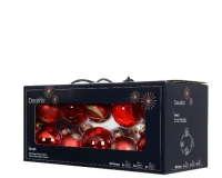 KARÁCSONYI GÖMB (20DB) CHRISTMAS RED MIX 149602