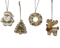 KARÁCSONYI DÍSZ AKASZTÓS 9,5CM MIX 537874