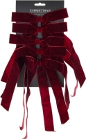 KARÁCSONYI BÁRSONY MASNI SZETT X5 BURGUNDY 553177