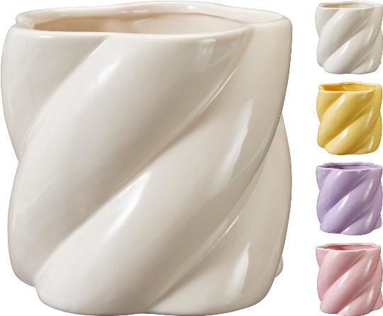 KERÁMIA VÁZA CSAVART 13X13CM 534111