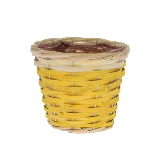KOSÁR VESSZŐ KEREK 14X17CM DD52280 SÁRGA