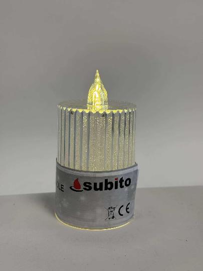 MÉCSES LEDES 862 GLITTERES 110MM