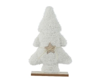 KARÁCSONYI FENYŐFA 38CM POLIÉSZTER WHITE 53768 6