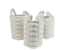 KOSÁR MÛSZŐRME KEREK 20X25CM WHITE 538534 I.