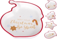 KARÁCSONYI KERÁMIA KÍNÁLÓ FENYŐ ALAKÚ 503557