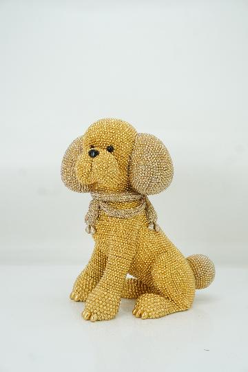 DEKOR KUTYA 29CM ARANY 67857