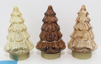 KARÁCSONYI LEDES FENYŐFA 11CM ÜVEG 551845