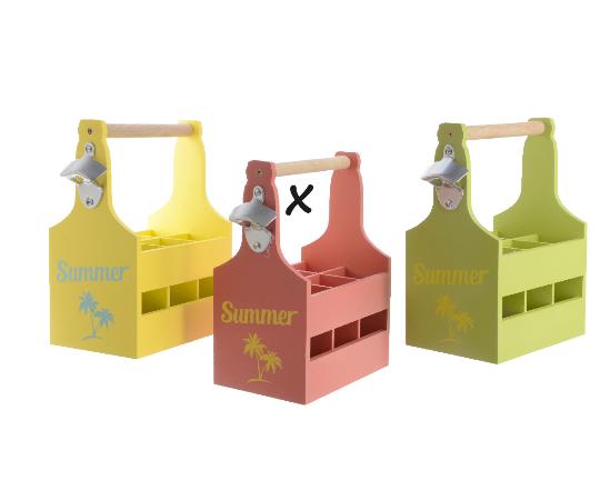 FA PALACKTARTÓ 21X14,5X30CM SUMMER SÁRGA 861170