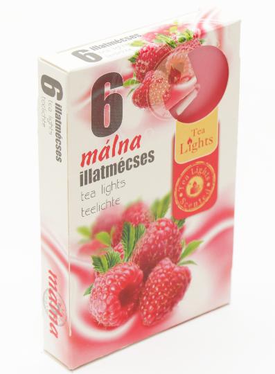 MÉCSES TEA ILLATOS X6 MÁLNA
