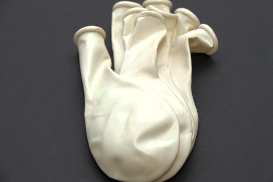 LÉGGÖMB 90MM METAL (10DB) FEHÉR 29