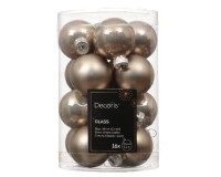 KARÁCSONYI GÖMB (16DB) 3,5CM SMOKEY PEARL 010756