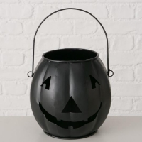 HALLOWEEN BÁDOG TÖK AKASZTÓS 17,6CM 2060973