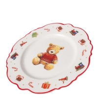 KARÁCSONYI KERÁMIA TÁNYÉR MACIS 20CM 2059220