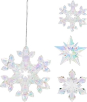 KARÁCSONYI DÍSZ 10CM MIX MÛANYAG 524623