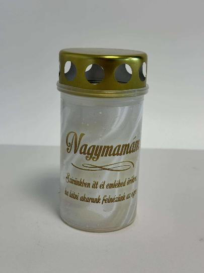 MÉCSES MÛANYAG FELIRATOS NAGYMAMÁM