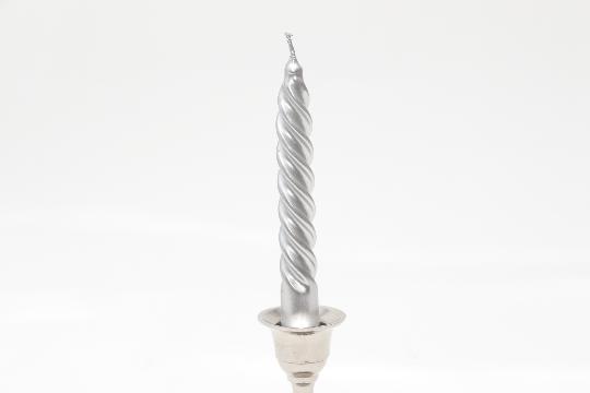 GYERTYA CSAVART NAGY METÁL MIX X30 SZK. EZÜST