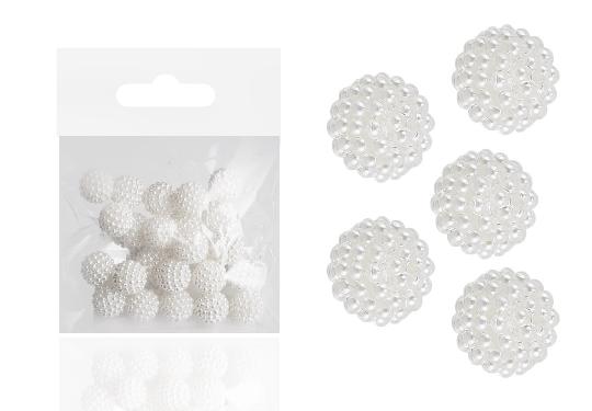 MÛANYAG GOLYÓ FÛZHETŐ X24 RÜCSKÖS FEHÉR 488725