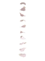 SELYEM RÓZSASZIROM GIRLAND ÓRIÁS L 180CM RSZ DD69528