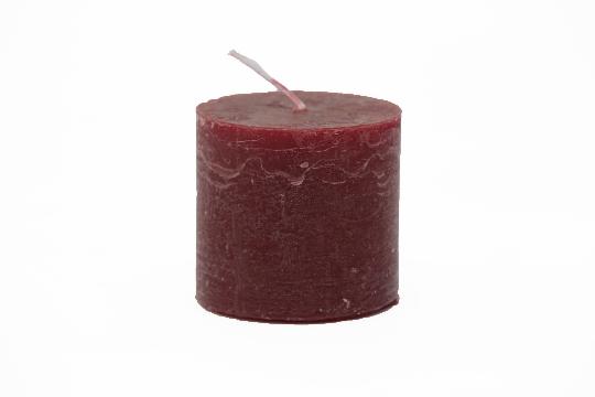 GYERTYA HENGER 7X6CM BORDÓ