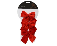 KARÁCSONYI MASNI X3 10CM CHRISTMAS RED 024709