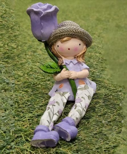 POLY LÁNY LILA VIRÁGGAL ÜLŐ 045617