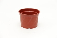 MÜANYAG CSERÉP CSIKOS UJ VÖRÖS/TERRACOTTA 11CM