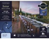 KARÁCSONYI ÉGÕSOR 120 LED SOLAR KORLÁTRA COOL WHITE 496260