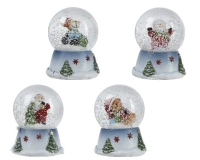 KARÁCSONYI HÓGÖMB 6CM MIX 536123