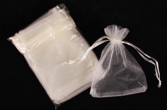 DÍSZTASAK ORGANZA 8X10CM X12 KRÉM