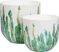 BÁDOG KASPÓ 23X22CM PÁFRÁNY LEVELES I. 532290