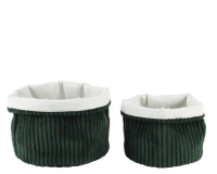 KOSÁR BÁRSONY KEREK 20X15CM GREEN 538542 I.