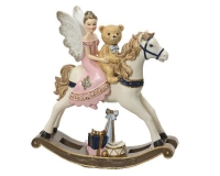 KARÁCSONYI POLY LÓ TÜNDÉRREL, MACIVAL 20CM 398531