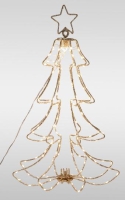 KARÁCSONYI LEDES FENYŐ 49CM 168 LEDES WARM WHITE 547964