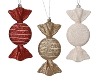 KARÁCSONYI MÛANYAG SZALONCUKOR MIX 16CM 463200