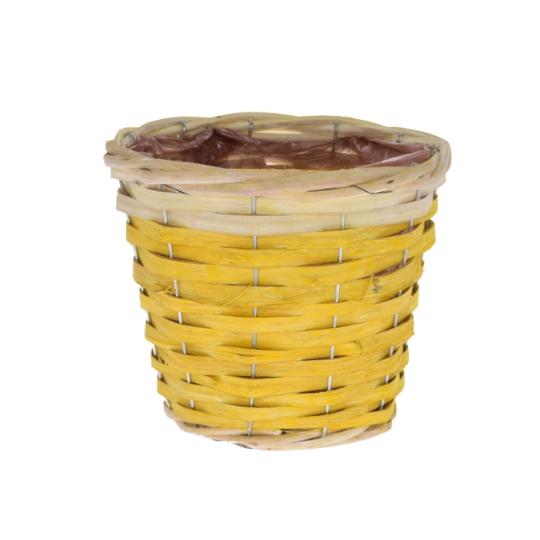 KOSÁR VESSZŐ KEREK 14X21CM DD52283 SÁRGA