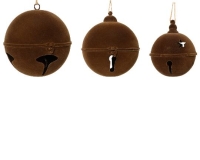 KARÁCSONYI CSENGŐ FLOKKOLT 24CM BROWN 513046