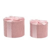 DÍSZDOBOZ KORDBÁRSONY STRASSZOS 11CM 374271/02