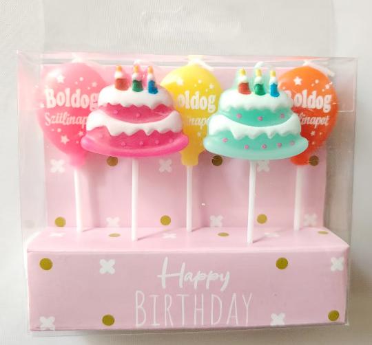 GYERTYA SZÜLINAPOS X5 FELHŐ+LUFI LÁNYOS 497539