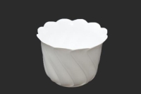 MÛANYAG BURKOLAT HULLÁMOS 21CM FEHÉR