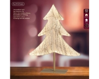 KARÁCSONYI LEDES FENYŐFA GLITTERES 53CM WARM WHITE 481481